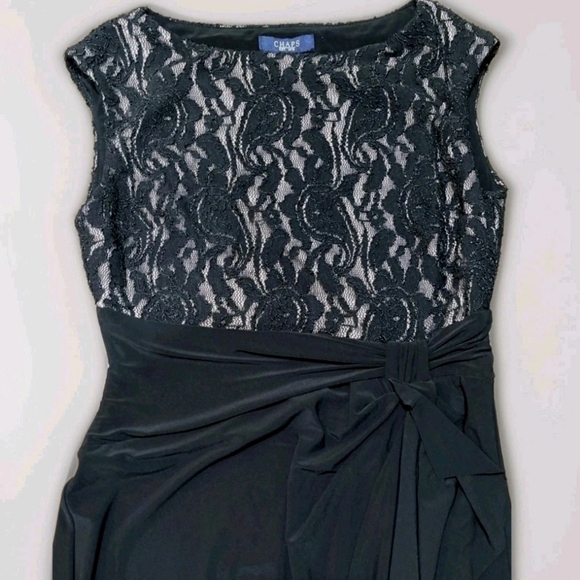 off the shoulder lace midi dress Off-Shoulder Lace Dress with Swarovski main image 0